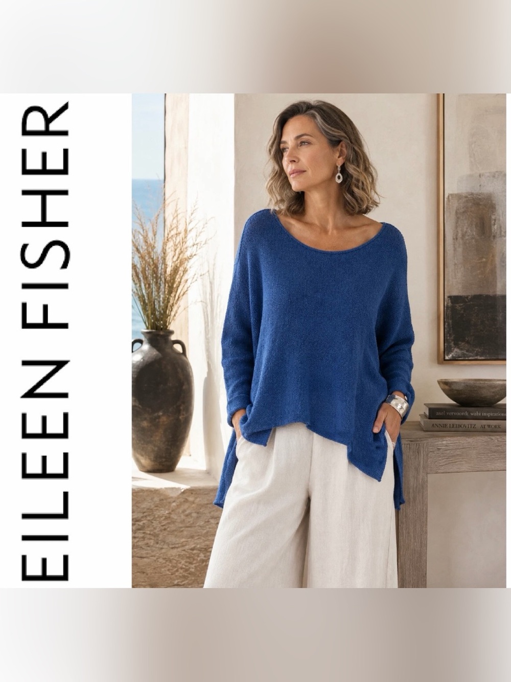 Eileen Fisher Blue Sweater 💙🦋